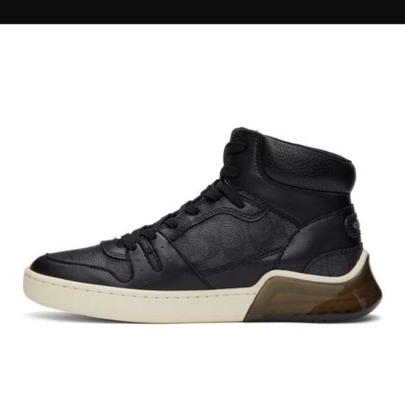 Coach Men's Black High-Top Sneakers